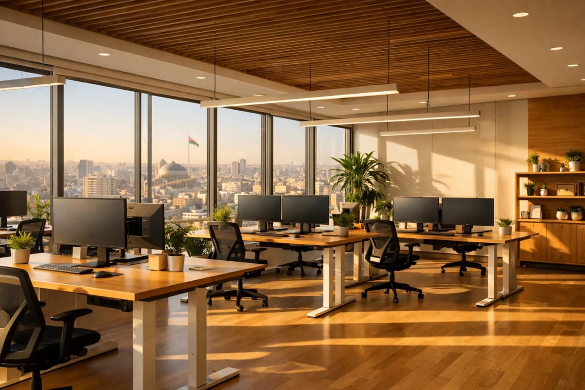 Modern STEADYWRK workspace in Aqaba